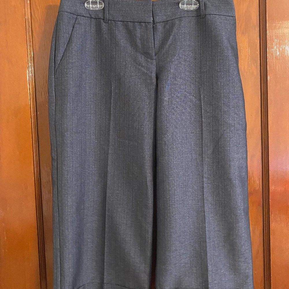Gray suit cropped pants